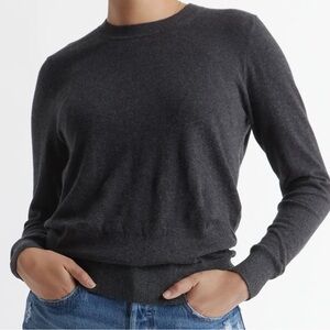 Quince Lightweight Cotton Cashmere Crew Sweater